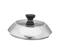 KiBcsLic Coperchio per Cottura a Vapore Campana per Hamburger Cupola per Formaggio Coperchio per Piastra con Design Ad Arco per Una Cottura Veloce Adatto per, 26.8 Centimetri