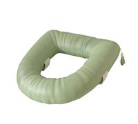 KiBcsLic Coprisedile per WC Universale in PU EVA Cuscino Seduta Imbottito Spesso Copertura Lavabile Impermeabile Pad Rialzato Morbido Sostituibile Adatto Anzia, Verde Chiaro