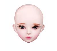 KiBcsLic Corpo di BJD Nudo Personalizzabile Corpo di Bambola con Giunti Sferici Pose Realistiche per Personalizzazione, Esposizione, Fotografia, Testa Trucco Tiantian