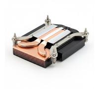 KiBcsLic Cpu Cooling Fan Dissipatore Cpu Ventola Raffreddamento Compatto 1U Rame Alluminio 2 Controllo Termico Giri Variabili 24-42 Db Cuscinetto Idraulico