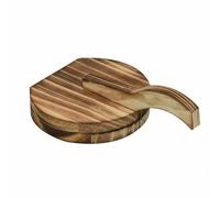 KiBcsLic Creatore di Involucri per Gnocchi Superficie Liscia Pressa per Ravioli in Legno Facile Manutenzione Utensile da Cucina per Cuochi Domestici, Legno Grande Antimuffa