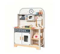 KiBcsLic Cucina Giocattolo Legno Gioco Imitazione Bianco e Grigio Angoli Arrotondati , K-Cucina Reale Di Vienna Nuovo