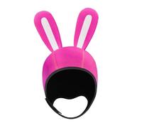 KiBcsLic Cuffia Subacquea Cappuccio Muta Cuffia Termica Cuffia Surf Neoprene 3mm con Cinturino Sottogola Orecchie Fantasia Adatta per Donne Uomini Subacquei Sp, Rosa Rossa Bianca