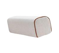 KiBcsLic Cuscino Bracciolo Divano con Fodera Lavabile in Lino Imbottitura Compatta per Sostegno Duraturo Uso Multiplo Come Cuscino Testa O Braccio Adatto a Let, Bianco