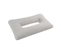 KiBcsLic Cuscino per Piercing All'orecchio Guanciale con Foro Cuscino per Dormire di Fianco Supporto Ergonomico in Poliestere Traspirante Adatto per Casa E Uff, Grigio