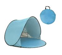 KiBcsLic da Spiaggia con Picchetti Portatile Autoinstnte da Spiaggia Leggera per Campeggio, Array, Azzurro Cielo