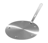 KiBcsLic Diffusore di Calore Piastra a Induzione Adattatore per Piano Cottura Piastra Conduttrice in Acciaio Inossidabile con Manico Salvaspazio Adatto a, Diametro 20 Cm
