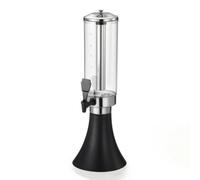 KiBcsLic Dispenser per Bevande Dispenser Birra Caraffa Contenitore Spillatore con Struttura 61cm per Servizio a Adatto per Bar Feste Domestiche Taverne Notturni, Array, Nero