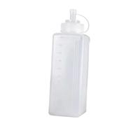 KiBcsLic Distributore di Ketchup a Bocca Larga con Coperchio per Il Riempimento Delle Salse, 1000 Ml