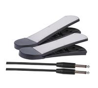 KiBcsLic Drum Pedal Foot Pedal Universale Pad Pedale Kick per Batteria Elettronica con Cavo Sostitutivo in Metallo Pp Adatto per Studio Allenamento Musicale, 2 Pezzi