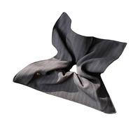 KiBcsLic Elastico per Capelli Laccio per Capelli Nastro per Coda Foulard Quadrato Decorazione Elegante Utilizzabile Come Braccialetto Adatto per Regalo, Grigio Scuro