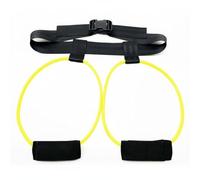 KiBcsLic Elastico per Glutei con Cintura Portatile Fascia di Resistenza per Gambe e Glutei Vestibilità Regolabile Set Allenamento Parte Inferiore Del Corpo, Giallo, 10LBS