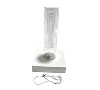 KiBcsLic Espositore per Orologi con Funzione di Test di Impermeabilità E Luce, Supporto per Tubo per Al Dettaglio, Bianco
