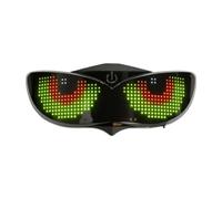 KiBcsLic Faro per Casco, Luce Posteriore per, Resistente all'Acqua, luci di Segnalazione a LED per