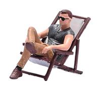 KiBcsLic Figura Maschile in Miniatura 1/64, Mini Figura Umana Dipinta a Mano per Accessori di Micro paesaggi architettonici in Miniatura.