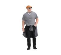 KiBcsLic Figura Umana in 1/64 per Diorama, Micro Layout, Oggetto di Scena cinematografico, Statuetta in Miniatura per Decorazione Unica della scrivania,