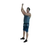 KiBcsLic Figurina in Miniatura Modellino Umano in Resina Oggetto per Paesaggi Statuetta per Modellismo E Decorazione per Scrivania Arrampicatore Adatto a Idee, Blu