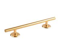 KiBcsLic Fingerboard 1 Pezzo Fingerboard Round Rail Accessorio Skateboard Mini Ramp Rail Metallo Acciaio Inossidabile Base Stabile Adatta a Fingerboard Park S, Oro