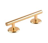 KiBcsLic Fingerboards Rail Solido Metallo Accessori Finger Skateboard Supporto Professionale Superficie Liscia Lega Alluminio Resistente Adatto a Gioco Educati, Oro Rotondo