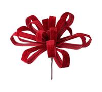 KiBcsLic Fiori Artificiali di Natale, Fiori Artificiali, Composizioni Floreali per Cimiteri, Matrimoni, Ghirlande di Natale, Capodanno, Rosso