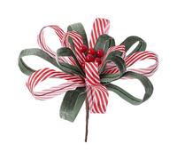 KiBcsLic Fiori Artificiali di Natale, Fiori Artificiali, Composizioni Floreali per Cimiteri, Matrimoni, Ghirlande di Natale, Capodanno, Rosso Verde