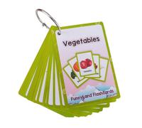 KiBcsLic Flashcard in Inglese per Iniziare a Leggere, Carta Tascabile per Bambini Dell'asilo