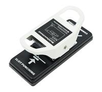 KiBcsLic Foratore Angolare E Tagliabordi Doppia Funzione Strumento Manuale per Carte PVC Tessere con Design Compatto Adatto per Artigianato Ufficio, R5 Senza Posizione