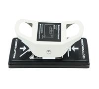 KiBcsLic Foratore Angolare E Tagliabordi Doppia Funzione Strumento Manuale per Carte PVC Tessere con Design Compatto Adatto per Artigianato Ufficio, R5 con Posizione
