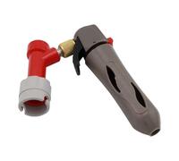 KiBcsLic Fusto di Birra Ricaricabile Portatile, Leggero, Facile Da Usare, Ricambio Robusto, Compatto E Portatile per Valvola di Fermentazione, Distributore Grigio Rosso