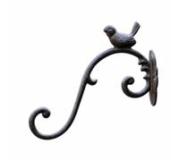 KiBcsLic Gancio a Forma di Uccellino Multiuso Gancio Decorativo in Ghisa Resistente, Nero