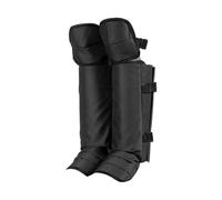 KiBcsLic Ghette per Le Gambe, Copriscarpe Invernali, Protezione per Le Gambe, Copriscarpe Da Trekking Traspiranti, Ghette Anti-morso per Camminare E Arrampicar, Nero