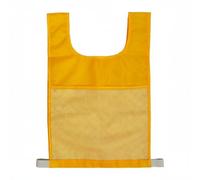 KiBcsLic Gilet Didattico con Tasche Pettorina Educativa per Apprendimento per Bambini in Materiale Durevole per Uso in Interni Ed Esterni con Carte, Yellow