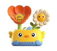 KiBcsLic Giocattolo Acquatico per Bambini, Spruzzatore D'acqua per Il Bagnetto, Ideale per La Casa, Fiore Arancione, Taglia unica bambino