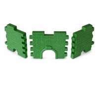 KiBcsLic Giocattolo Cannone d'Epoca con Ruote in Plastica E Caricamento Manuale per Giovani Esploratori di Relitti Bellici Adatto per Camerette Campeggi Tema , Militare, Muro, Verde