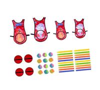 KiBcsLic Gioco Attivo, Lancio di Oggetti, attività al Chiuso E All'aperto per Bambini E Adulti, per La Scuola, Rosso