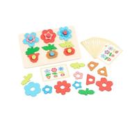 KiBcsLic Gioco di Ordinamento di Forme E Colori in Legno, Ideale per Bambini Dai 2 Ai 3 Anni.