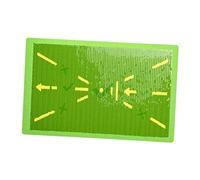 KiBcsLic Golf Training Pad Tappetino Swing Golf Analisi Traiettoria Colpo Visivo Struttura Stabile Eva Adatto a Allenamento Golf Donne Uomini Cortile, Filo Giallo