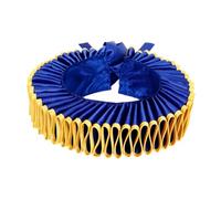 KiBcsLic Gorgiera con Collo Arricciato per Costume da Clown Elisabettiano E Accessori per La Fotografia, Oro Blu