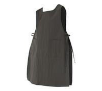 KiBcsLic Grembiule Grande con Pettorina per Bar, Saloni di Bellezza, Manicure, Abbigliamento Da Lavoro, Verde Scuro