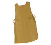 KiBcsLic Grembiule Grande con Pettorina per Bar, Saloni di Bellezza, Manicure, Abbigliamento Da Lavoro, Giallo