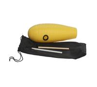 KiBcsLic Guiro a Pesce Strumento Musicale Percussione per Bambini Shaker Didattico Professionale per Migliorare La Comprensione Ritmica Adatto per Regali, giallo