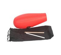 KiBcsLic Guiro a Pesce Strumento Musicale Percussione per Bambini Shaker Didattico Professionale per Migliorare La Comprensione Ritmica Adatto per Regali, rosso