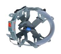 KiBcsLic Imbottitura per Casco Inserto per Elmetto di Sicurezza Fodera Interna Regolabile con Fascia Antisudore Resistente Agli Impatti Adatto per Uso in Cant, Pulsante Grigio a 8 Punti