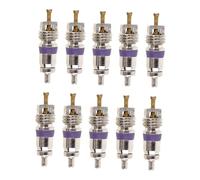 KiBcsLic Kit di 10 Pezzi di Ricambio per Valvole di Condizionata, Servizio di Riparazione del A/C, Nucleo della Valvola in Ottone per La Manutenzione dell'Aria Condizionata di Auto