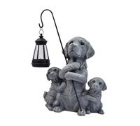 KiBcsLic Lampada Solare Figurina Figura Animale in Resina Scultura Originale Lampada da Paesaggio Decorazione Ornamento per Esterni per Prato Cortile Par, Stile a