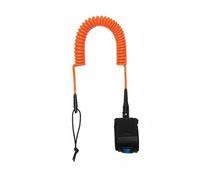 KiBcsLic Leash a Spirale per Paddleboard Durevole Corda Elastica per Paddleboard Confortevole per Surfisti, Mare, Onde, Arancione