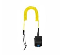 KiBcsLic Leash a Spirale per Paddleboard Durevole Corda Elastica per Paddleboard Confortevole per Surfisti, Mare, Onde, Giallo