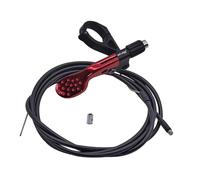 KiBcsLic Leva Reggisella Telescopico per Bici Comando Remoto Controller Regolabile Manuale Lega Alluminio Adatta per Ciclismo Sportivo E Ricreativo, Rosso