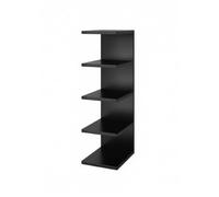 KiBcsLic Libri da Scrivania | Stabile, Scaffale da Scrivania in Metallo, Compatto, Mini Libreria, per Studio, Studenti, Nero, 4-Livelli