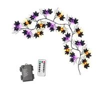 KiBcsLic Luci di Halloween Catena di Luci a LED con Zucche Luminose Ghirlanda per Feste E Lanterna Decorativa a Luce Soffusa Adatto per Decorazioni Interne Ed, 1.80 M
